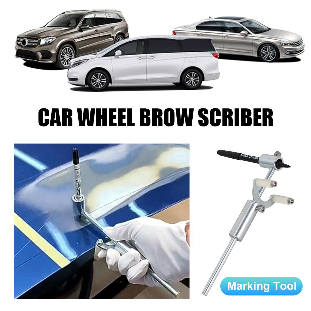 Car Wheel Brow Scriber Galvanized Iron Sheet Metal Dent Repair Tool Wheel Eyebrow Parallel Scriber Car Body Repair Tools