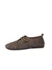 2024 Summer Women's Soft Leather Slip-On Flats - Round Toe, Low-Cut, Plus Size Available