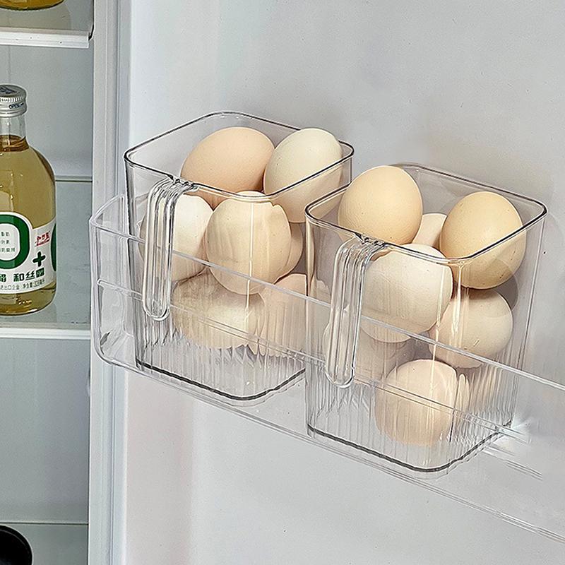 Průhledný organizér na lednici Nádoby na uskladnění potravin Koše s čerstvou zeleninou a ovocem Úložný box do chladničky Kuchyňský organizér
