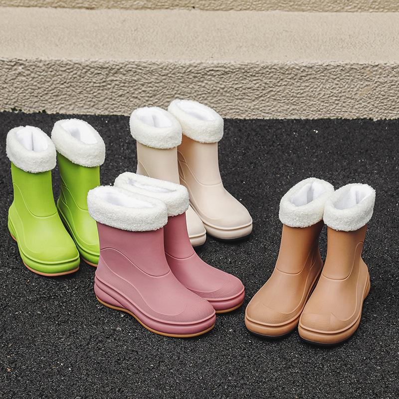 Women's Fashion Versatile Soft-soled Non-slip Rain Boots