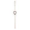 Fragola Heart Case Strap Watch N00124S-1 PG/WH Women's White