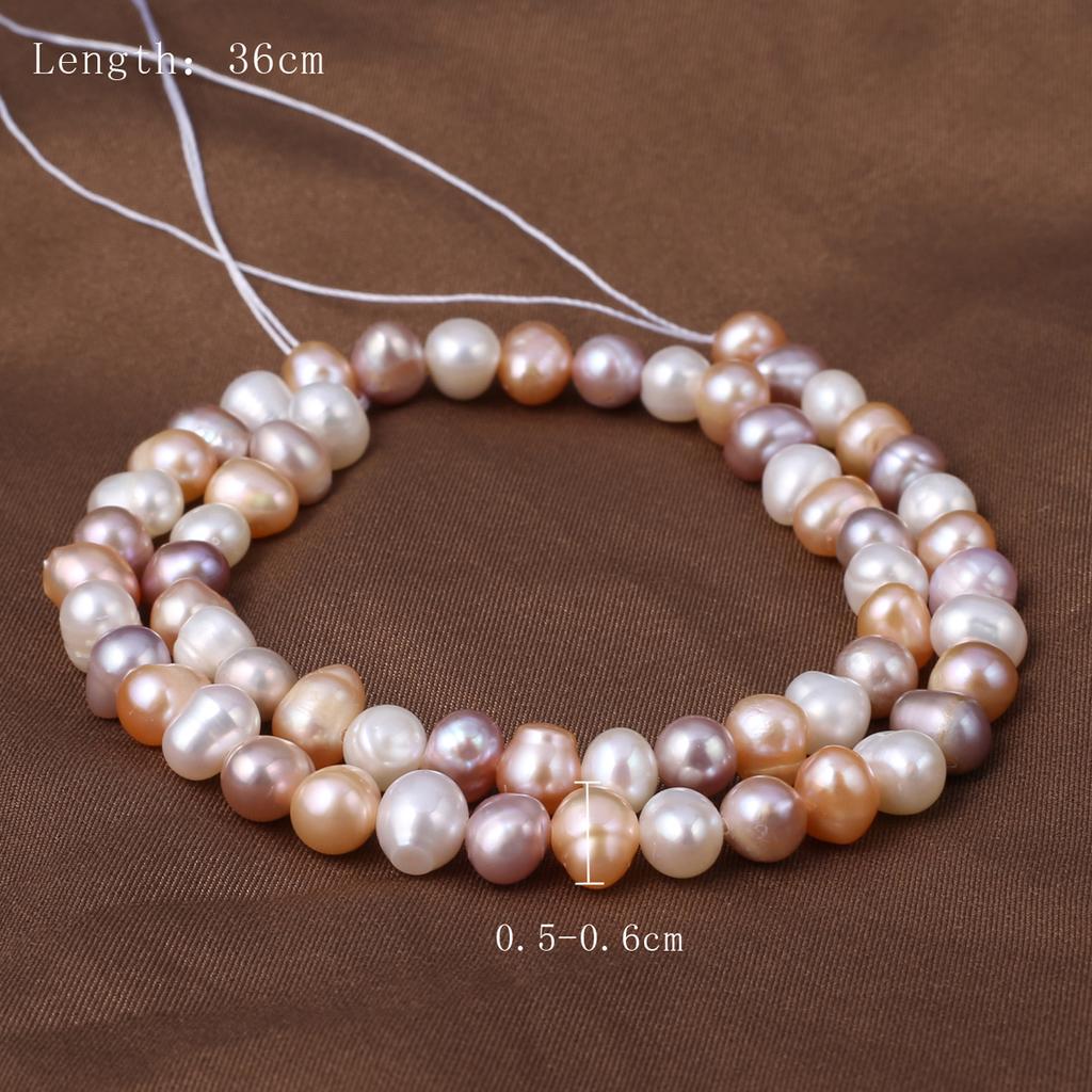 1String, White Natural Freshwater Pearls, Handmade Rice Pearl Beads, 3-4 Mm, for DIY Necklace Accessories, Jewelry Making, Women Gift, 36 Cm