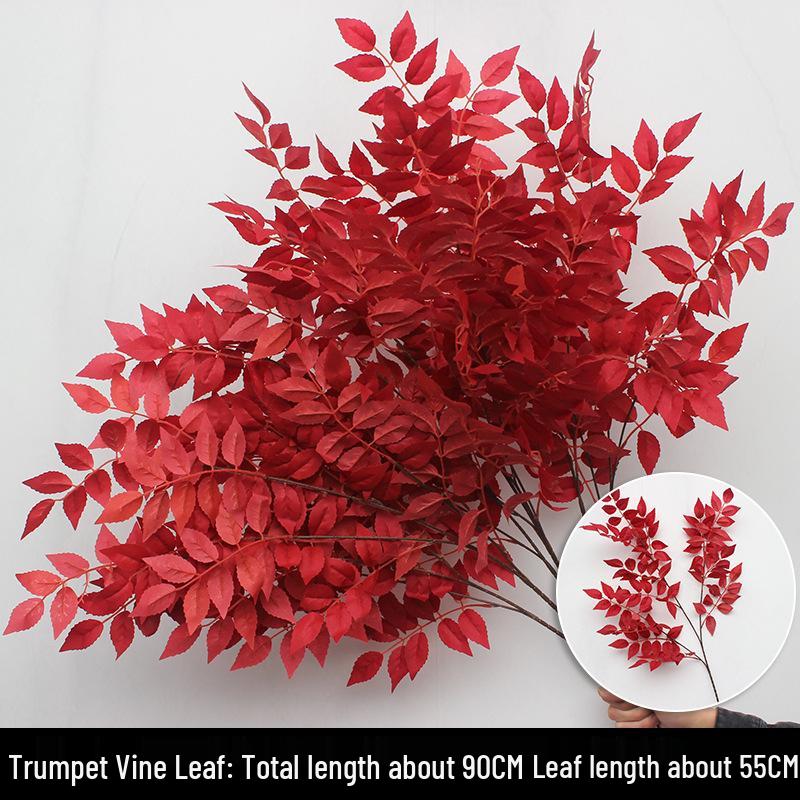 Wine Red Artificial Floral Bouquet - Chinese Wedding & Engagement Ceiling Decoration