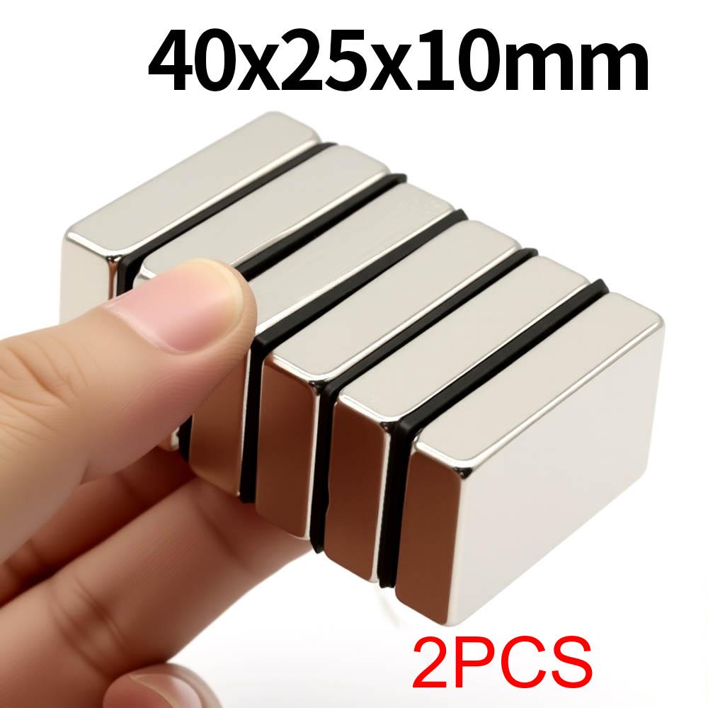 Magnet Neodim Super Puternic 40x25x10mm N35 NdfeB Magnetic Permanent Bloc Magneți Puternici Frigider