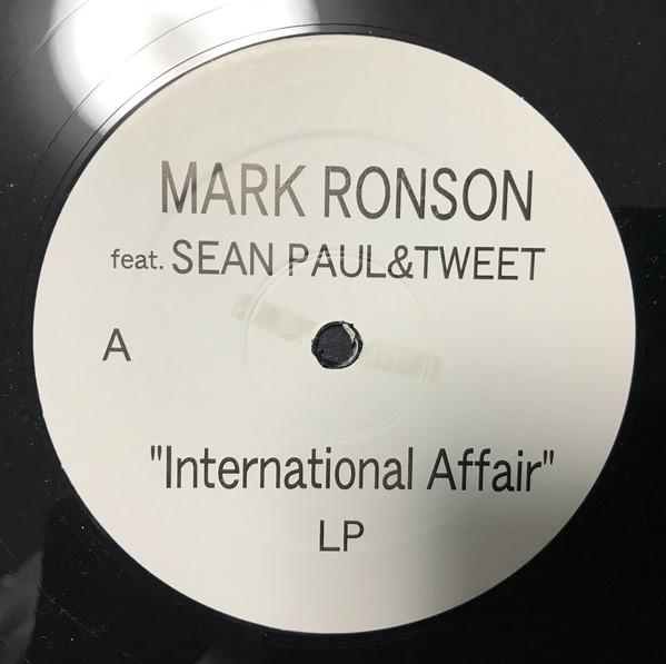 12-дюймовая пластинка MARK RONSON SEAN PAUL TWEET International Affair НЕТ НЕ НА ЛЕЙБЛЕ Reggae Ska Dub Б/у