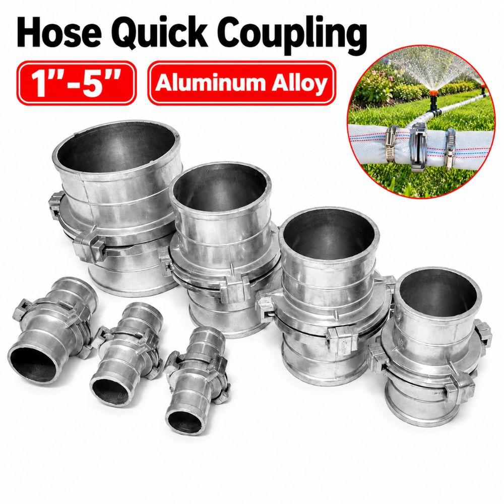 Snap-On Hose Quick Coupling Aluminum Alloy Hose Connector New Water Band Joint Fire Hose