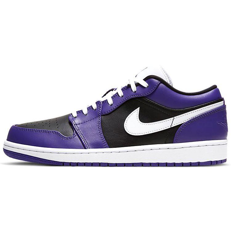 

Кроссовки унисекс Air Jordan 1 Low Court Purple Black White 553558-501