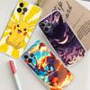 1pc Popular Cartoon Anime P-PokemonS Phone Case For IPhone 17 16 15 14 11 12 13 Mini Pro XS Max Plus Funda Shell