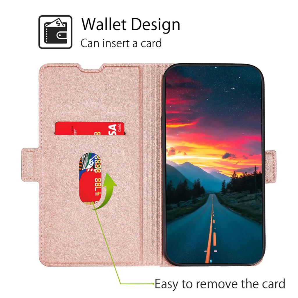 Phone Case for Samsung Galaxy A15 5G/4G PU Leather Flip Phone Cover with Card Slots