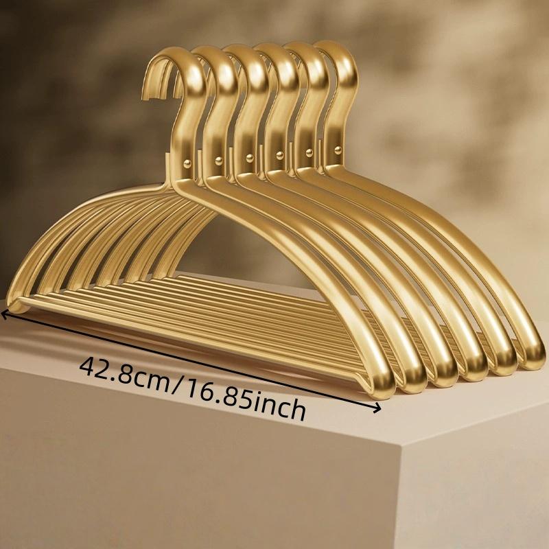 Clothes Hanger 10/5Pack, Sweater Hangers No Shoulder Bump, Wide Heavy Duty Coat Hangers for Closet, Non Slip Metal Hangers