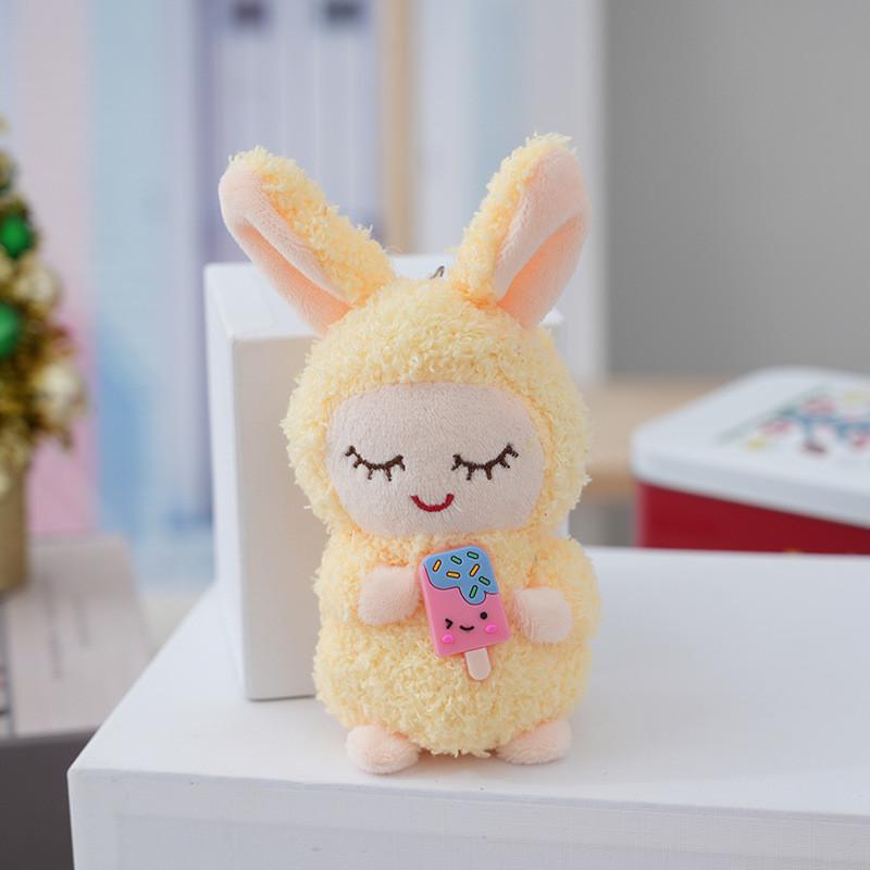Adorable Plush Bunny Keychain Soft Stuffed Animal Toy For Weddings And Gifts