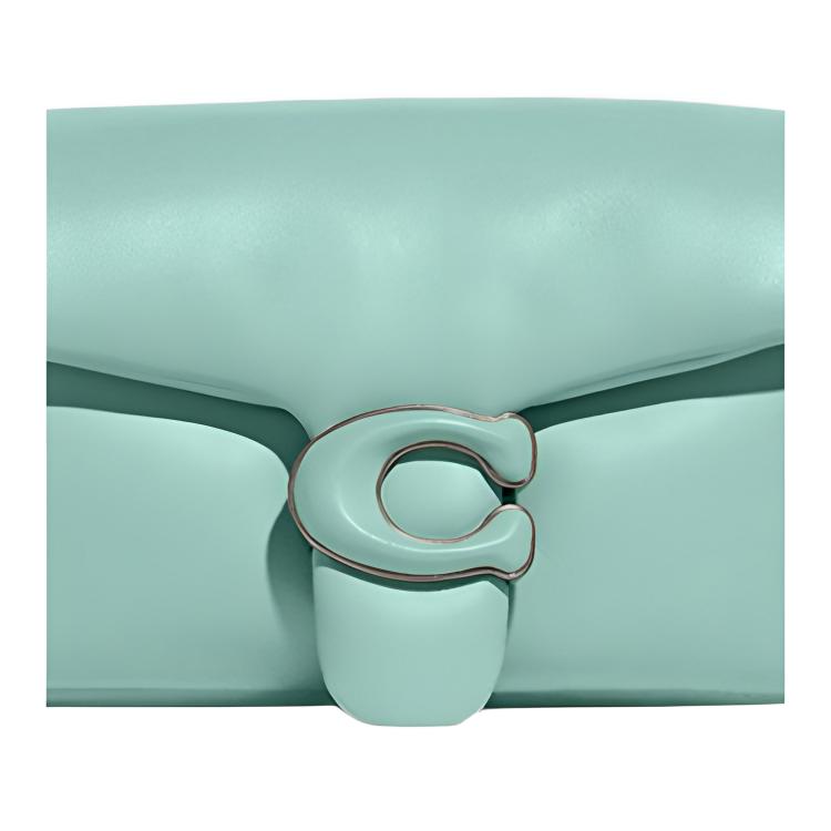New COACH Tabby Nappa Leather Cloud Bag, Shoulder Bag, Crossbody Bag, Handbag Small Women's Cyan C3880-LHVSE