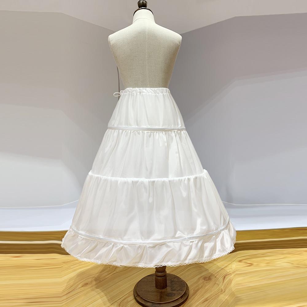 Girl's Princess Dress with Puffy Petticoat and Hair Clip