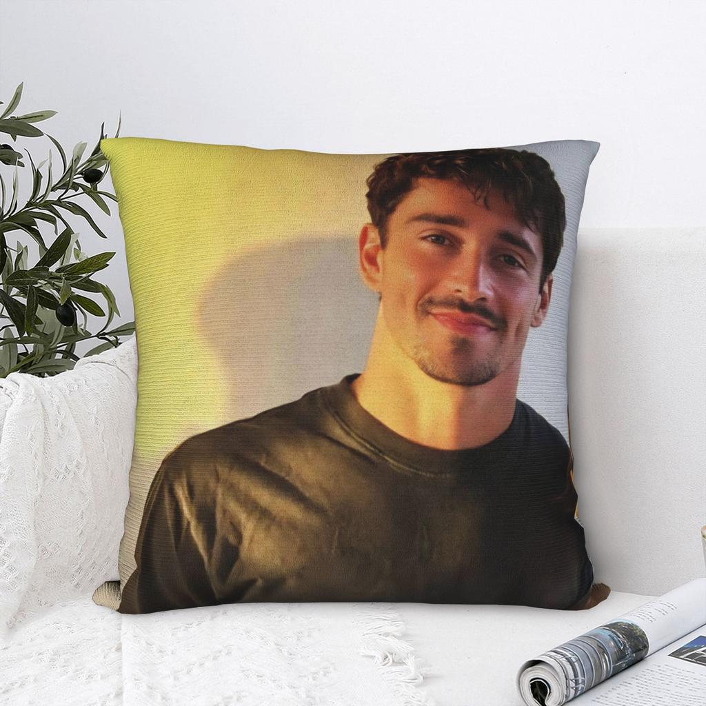 Decorative Pillow Cover C-Charles Leclerc Merchandise Car Throw Pillow Case Cover Drop Shipping Multi-Size