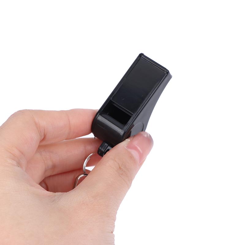 2/5/10Pcs High Quality Black Whistle For Sports Football Basketball Referee Training Outdoor Survival Whistle With Lanyard