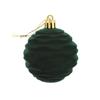 Christmas Party Decorations Flocking Hanging Balls Holiday Shopping Mall Window Christmas Tree Decoration Painted Ball Pendants