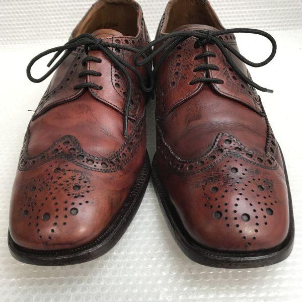 SAX Italy leather short chukka boots brown 27.0-28.0(USED)