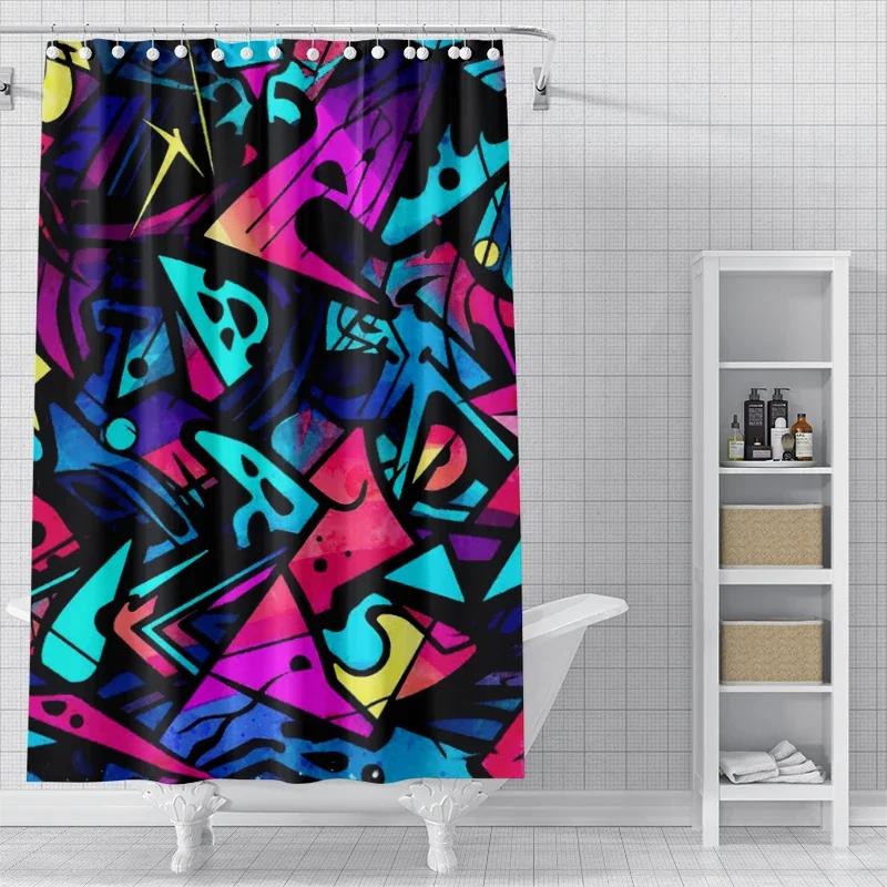 Home Shower Curtains for Bathroom Waterproof Fabric Modern Nordic Style Bathroom Curtains Shower Curtain