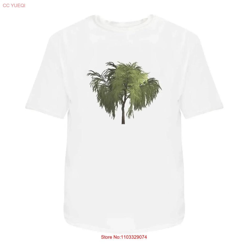 Willow Tree T Shirt 100 Cotton S 2XL TA041832 Vintage Washed Homme Designer Clothes Stretched Soft Versatile Streetwear