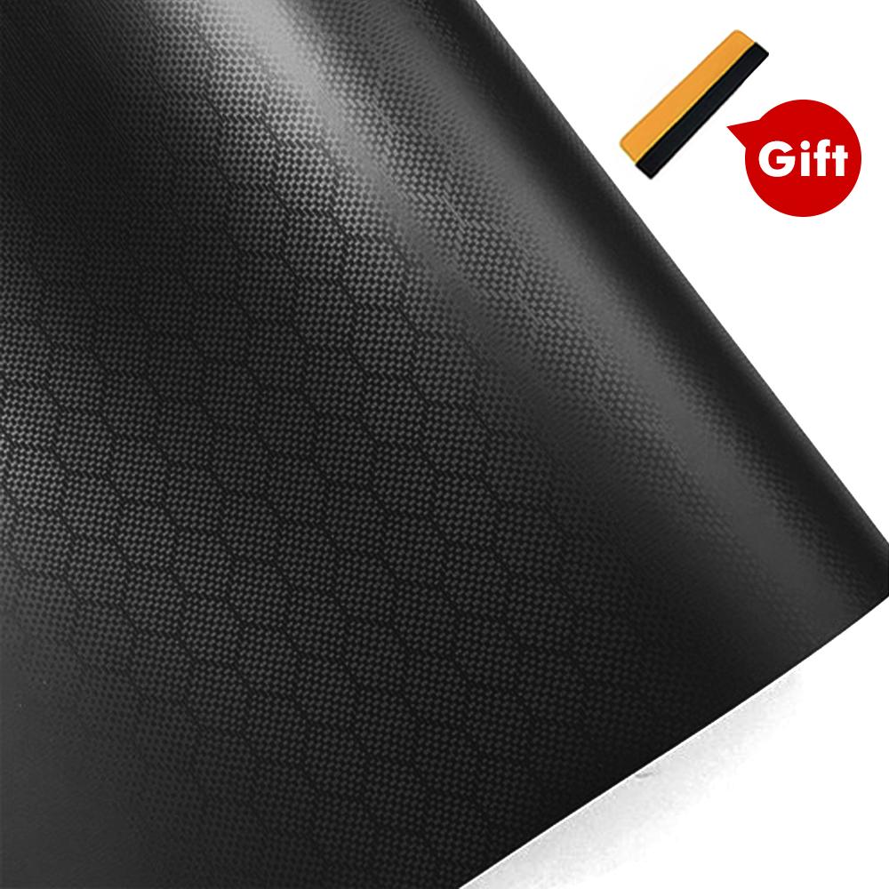 9D Carbon Fiber Car Sticker Self Adhesive Glossy Black Vinyl Wrap Film Anti-Scratch Auto Decoration Sticker for Cars Accessories