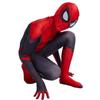 Hochwertiges Spiderman-Kostüm, Kostüm für Erwachsene und Kinder, Halloween-Kostüm, rot/schwarz, Spandex, Cosplay-Kleidung
