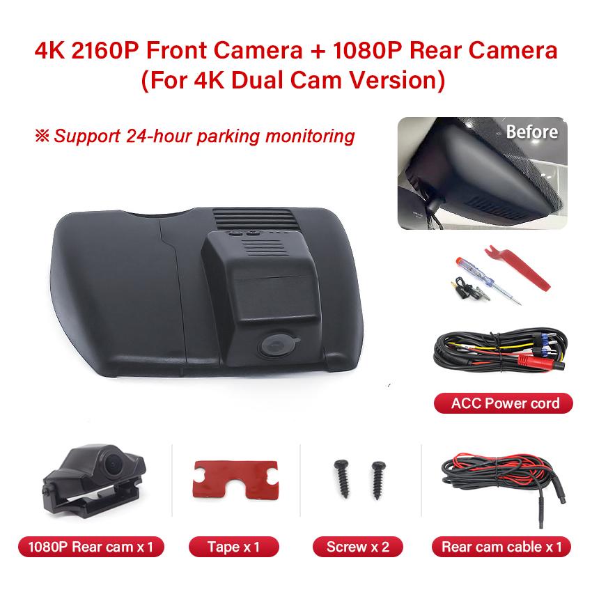 4K 2160P Wifi 24H Car DVR Dash Cam for 2018 2019 2020 2025 2025 For Mazda CX5 KF CX4 CX8 CX9 CX 5 CX 4 Dashcam Driving Recorder