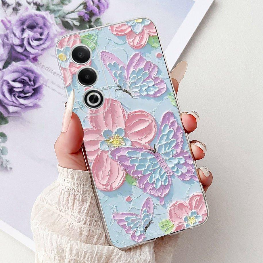For OPPO K12x A80 Case 2024 New Fashion Love Heart Soft Silicone Back Cover For OPPO A3 Pro 5G CPH2639 A 80 K 12x CPH2667 Bumper