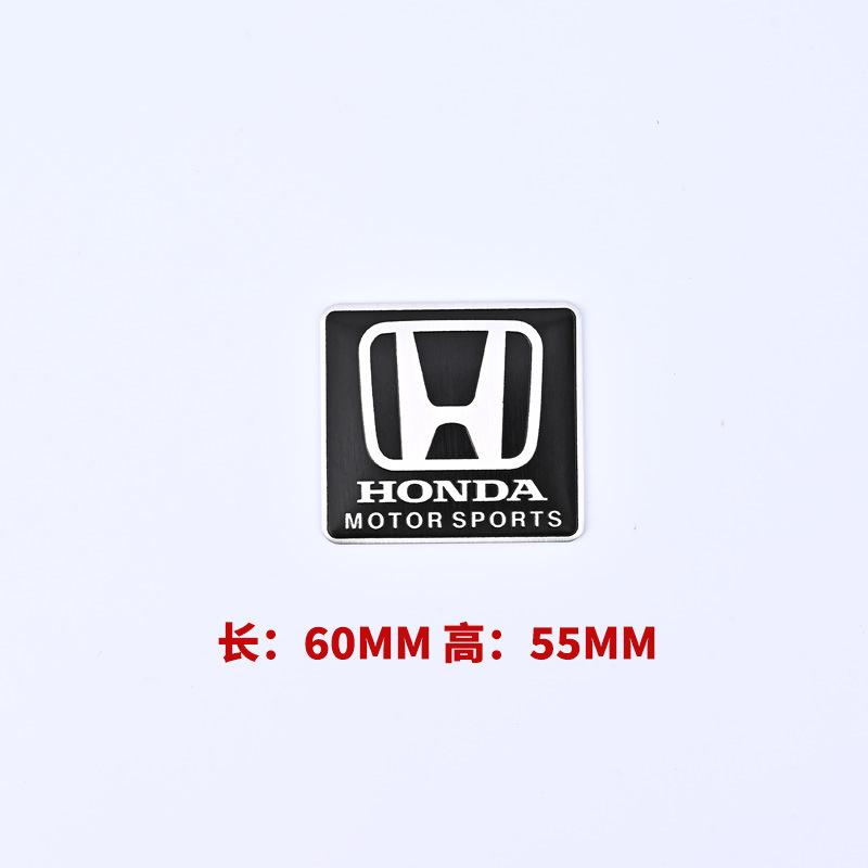 CPR1 Honda Aluminum Car Body Fender Trunk Decal Badge for Civic FIT Accord CRV CRZ CRX HRV Odyssey City B-Series D-Series H-Series Rs