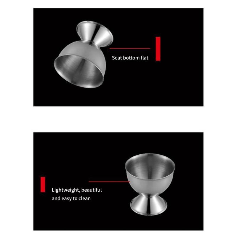 Elegant Stainless Steel Eggs Cups for Dining Table Display for Hard Boiled Eggs for Cooking Enthusiasts Boiled Eggs