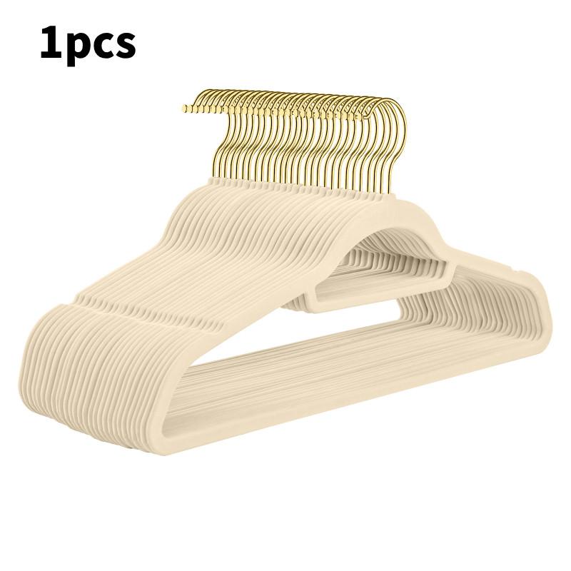 Velvet Flock Hangers Non Slip 360 Degree Hook Coats Hanging Plastic Adjustable
