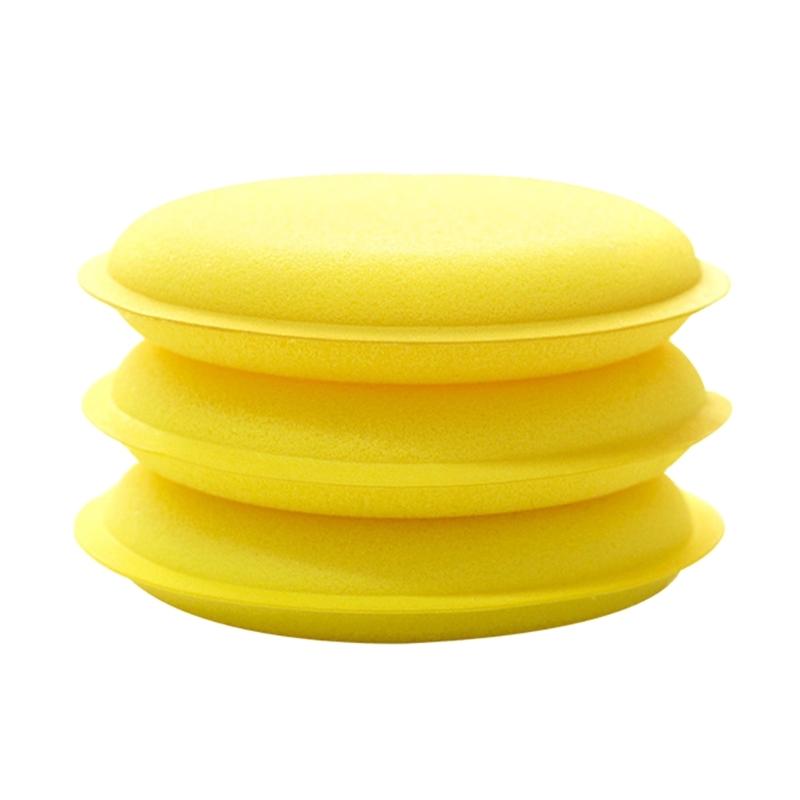 12Pcs Car Round Waxing Polish Wax Foam Sponge Applicator Pads 10cm Cleaning Sponge Clean Washer Washing Tool Car Clean