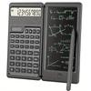 10-Digit Scientific Calculator - High-Resolution LCD Display, Compact Foldable Design, Handwriting Board, Solar and Battery Dual Power