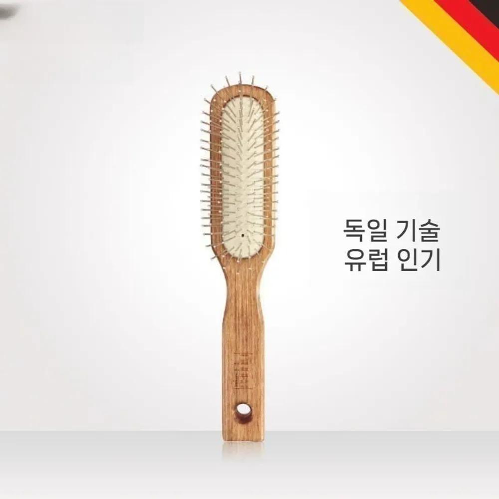 Jaybeni-2643 German Import Hair Bristle Comb Scalp Acupressure Hair Brush Scalp Massage Paddle Massage Comb Cushion Brush
