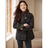 Women's Plaid Wool Blend Coat