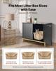 Cat Litter Box Enclosure Furniture, 70 cm Hidden Litter Box Cabinet with Metal Legs & Handle, Modern Style Cat Washroom House End Table, Fit Most of