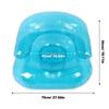 Inflatable Sofa PVC Transparent Ergonomic Blow Up Chair For Indoor Bedroom Balcony Outdoor Garden Pool Relaxation Blue