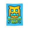 Coperta in Flanella Geometric Dash Old School Gaming, Coperte Geometry Dash per Letto Ufficio Trapunta Ultra-Morbida,