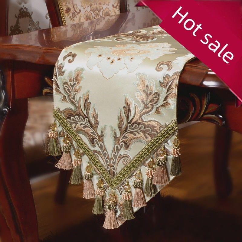 

Table Runner European Style Fancy American Style Dining Table Fabric Craft Set Accessible Luxury Classy Tea Table Flag TV Cabinet Mat Classy Luxury Tea [width 33]] Desktop length 80-100cm shoot this