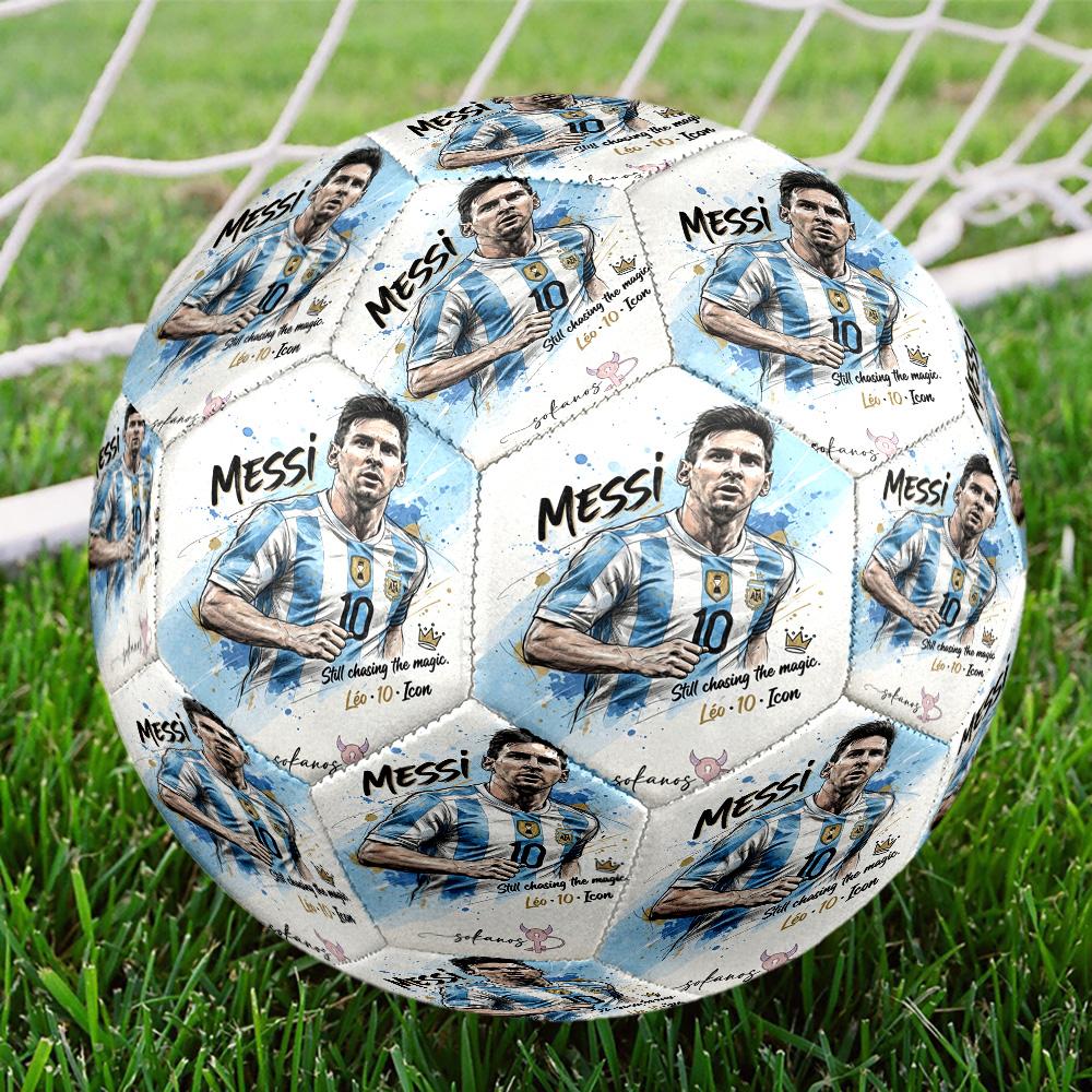 Messi 10 Number Soccer Celebration Soccer Ball Size 5 Football Machine Sewn Indooroutdoor Training And Matches Perfect Gift For Sports Enthusiasts