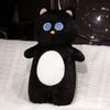 Black cat throw pillow plush toy doll cat doll home pillow girl soothing doll
