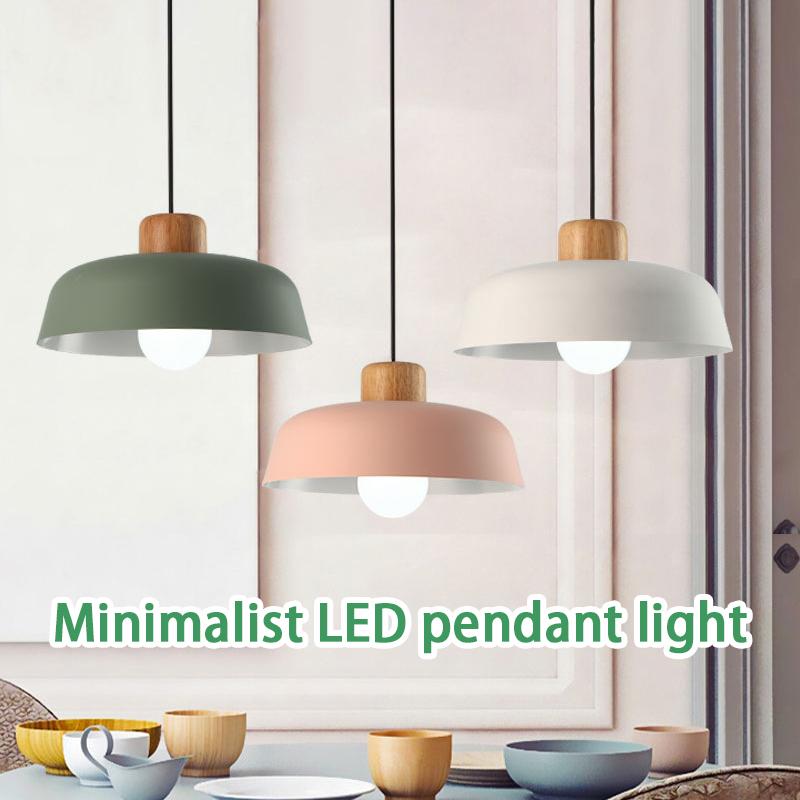 Nordic Style Pendant Lights Restaurant Kitchen Bar Study Bedroom Minimalist Modern Creative Personalized LED Chandelier Hot