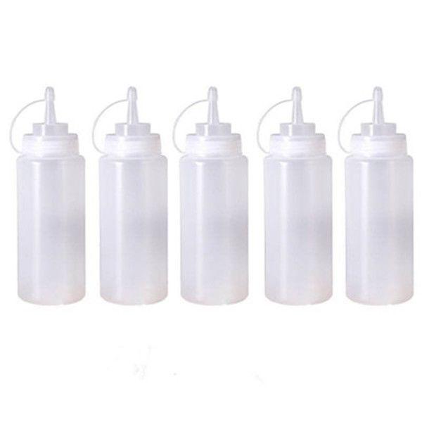 Plastic Squeeze Bottle for Condiments and Sauces