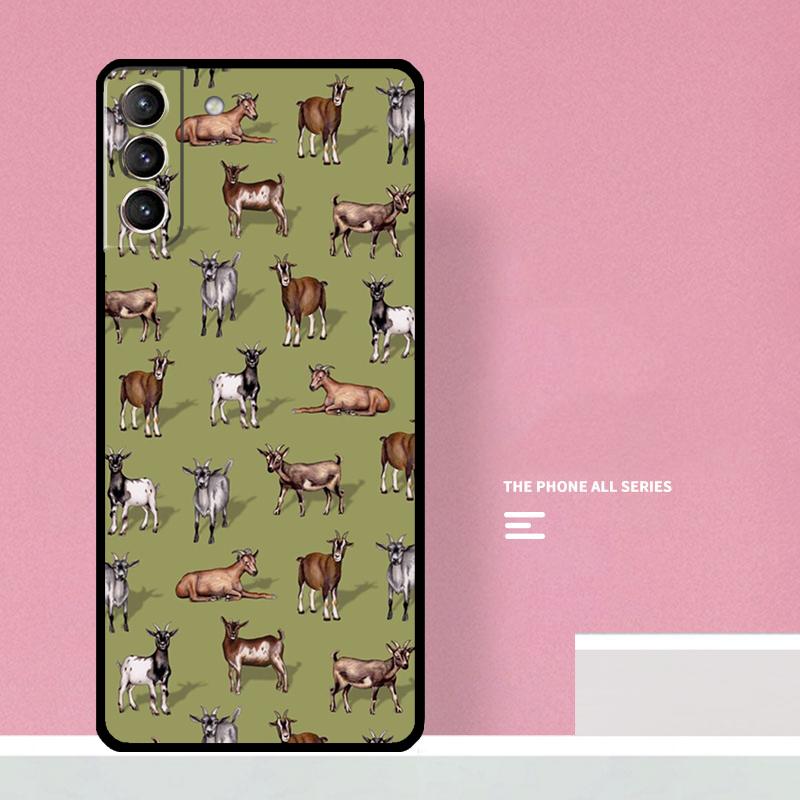 Cute Baby Pygmy Goat Phone Case For Samsung Galaxy S25 Ultra S20 S21 S22 S23 S24 S9 S10 Plus S25 FE Cover Coque