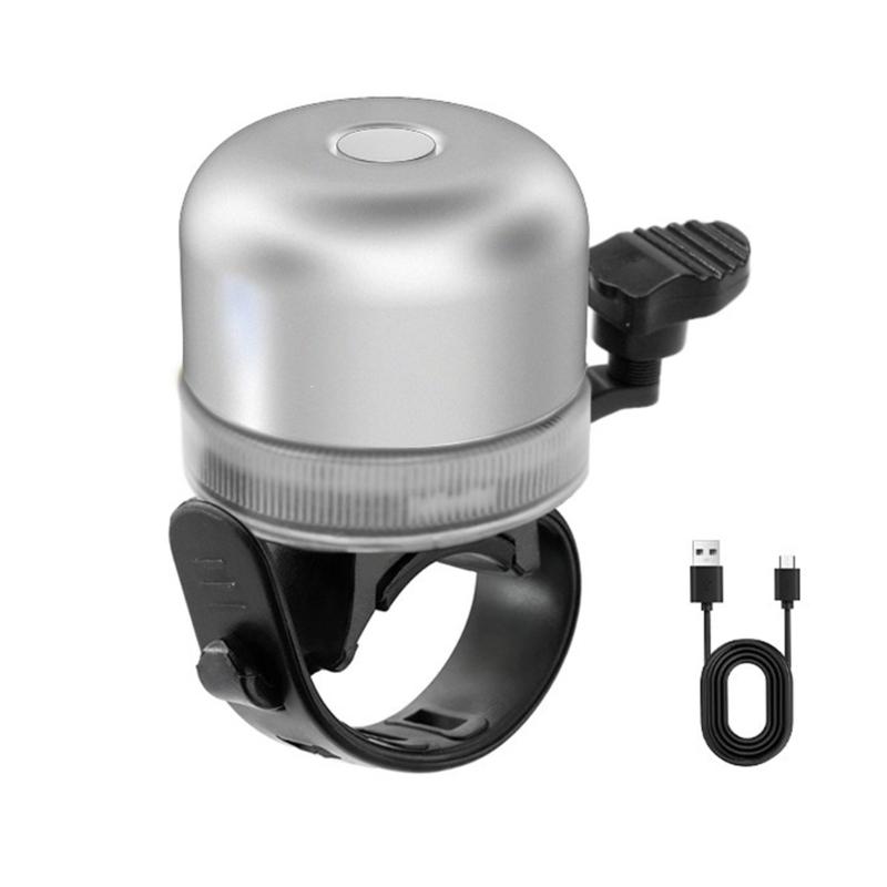 Loud Crisps Bicycles Bells Cycling Bikes Clear Sound Alarm Bike Bells Safety Cycling Horn for Mountain Bikes Handlebars серебряный