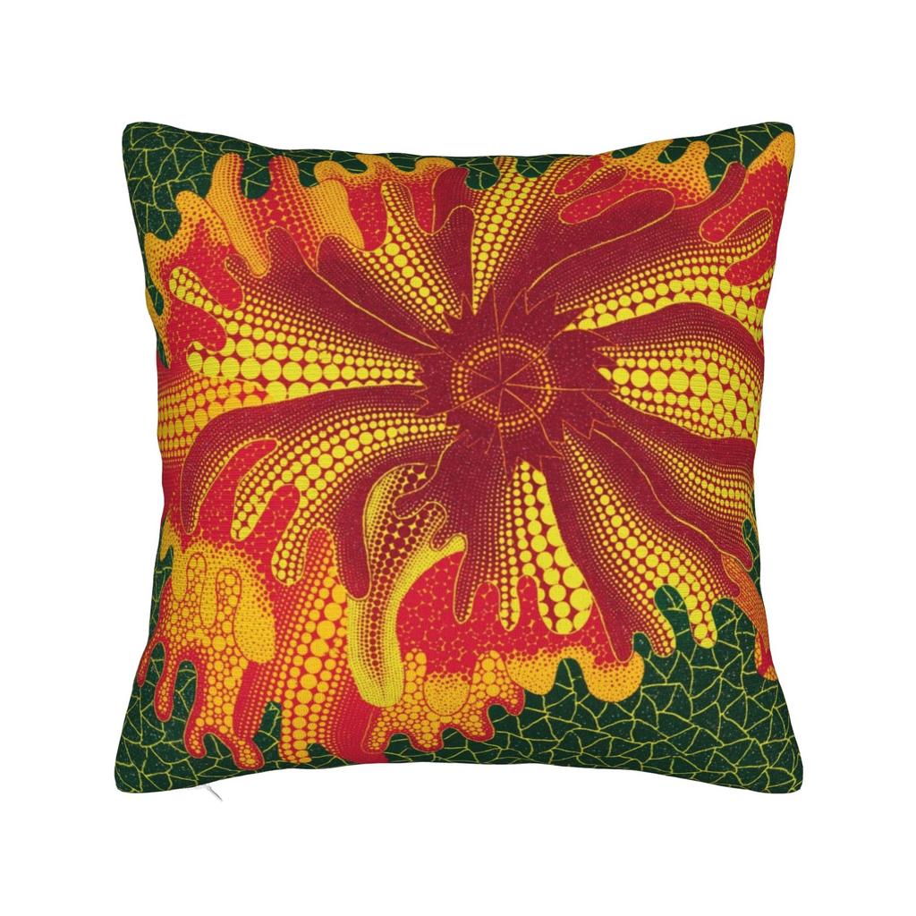 Yayoi Kusama - Batik Pillowcase Polyester Cushion Cover Decoration Throw Pillow Case Cover Home Square 45*45cm