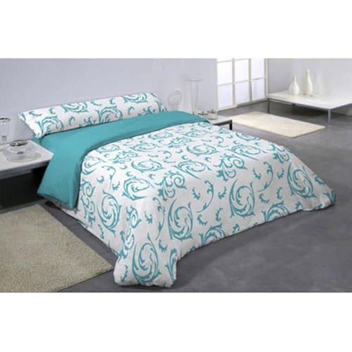 Sengesett - Hosteline - ROBLEDO - 3 deler - Blå - Vaskbart - Flerfarget