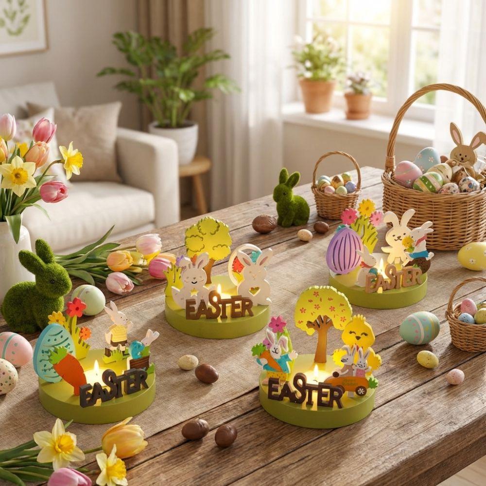 Heat Resistant Silicone Insert Mold Non-Stick DIY Decor Mold Easter Candle Holder Mold  Soap Making