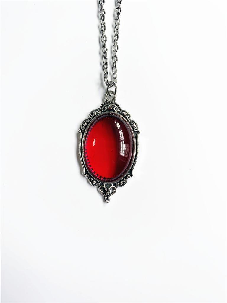 Fashion Quartz Crystal Pendant Necklace With Alloy Cross Chain For Men Women