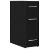 Pharmacy Cabinet Black Oak Effect 20 x 45.5 x 60 cm