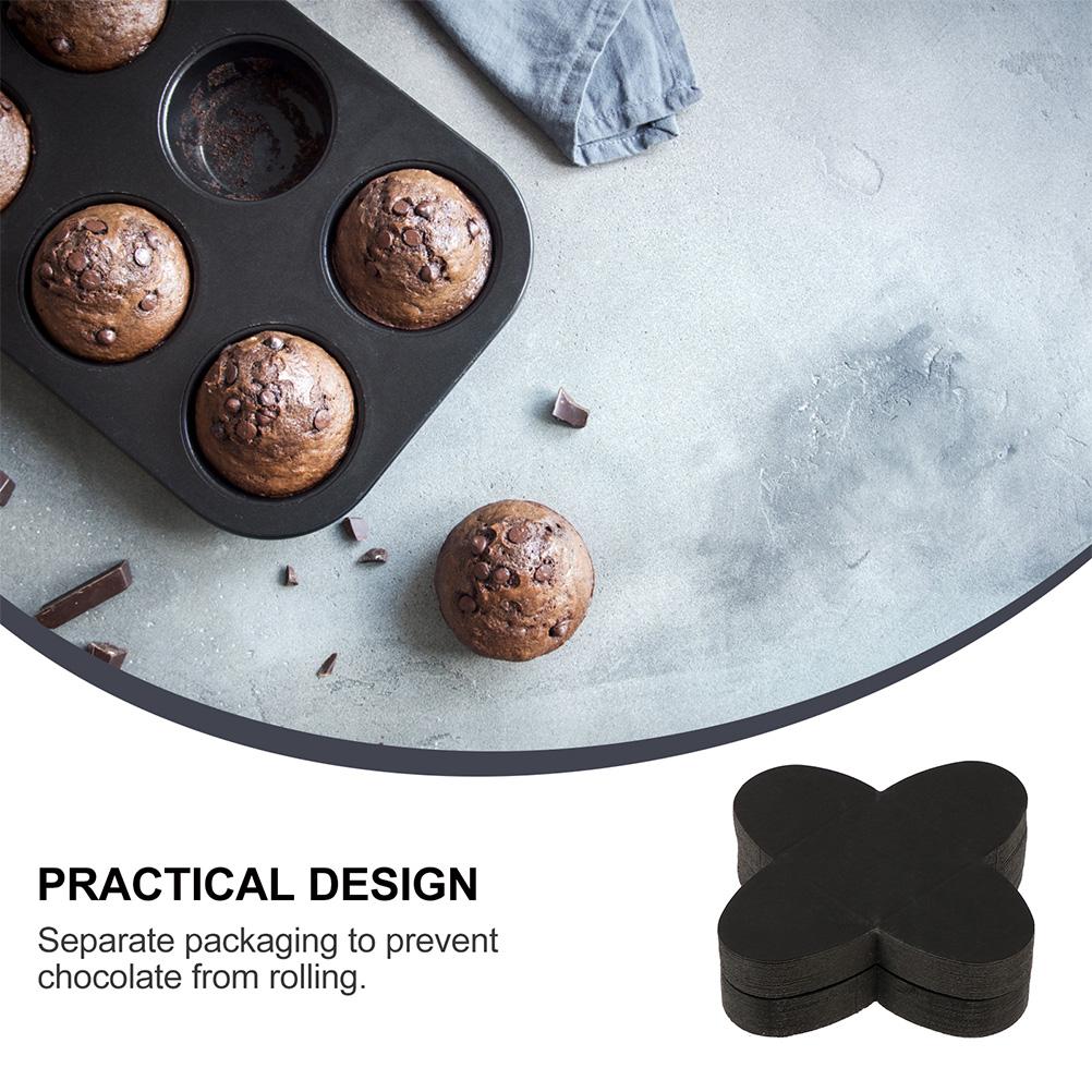 200 Pcs Liner Chocolate Tray Baby Candy Truffle Cups Square Paper Dessert Wrapper